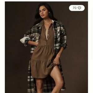Michael Stars
Linen Greta Short Sleeve Tiered Dress